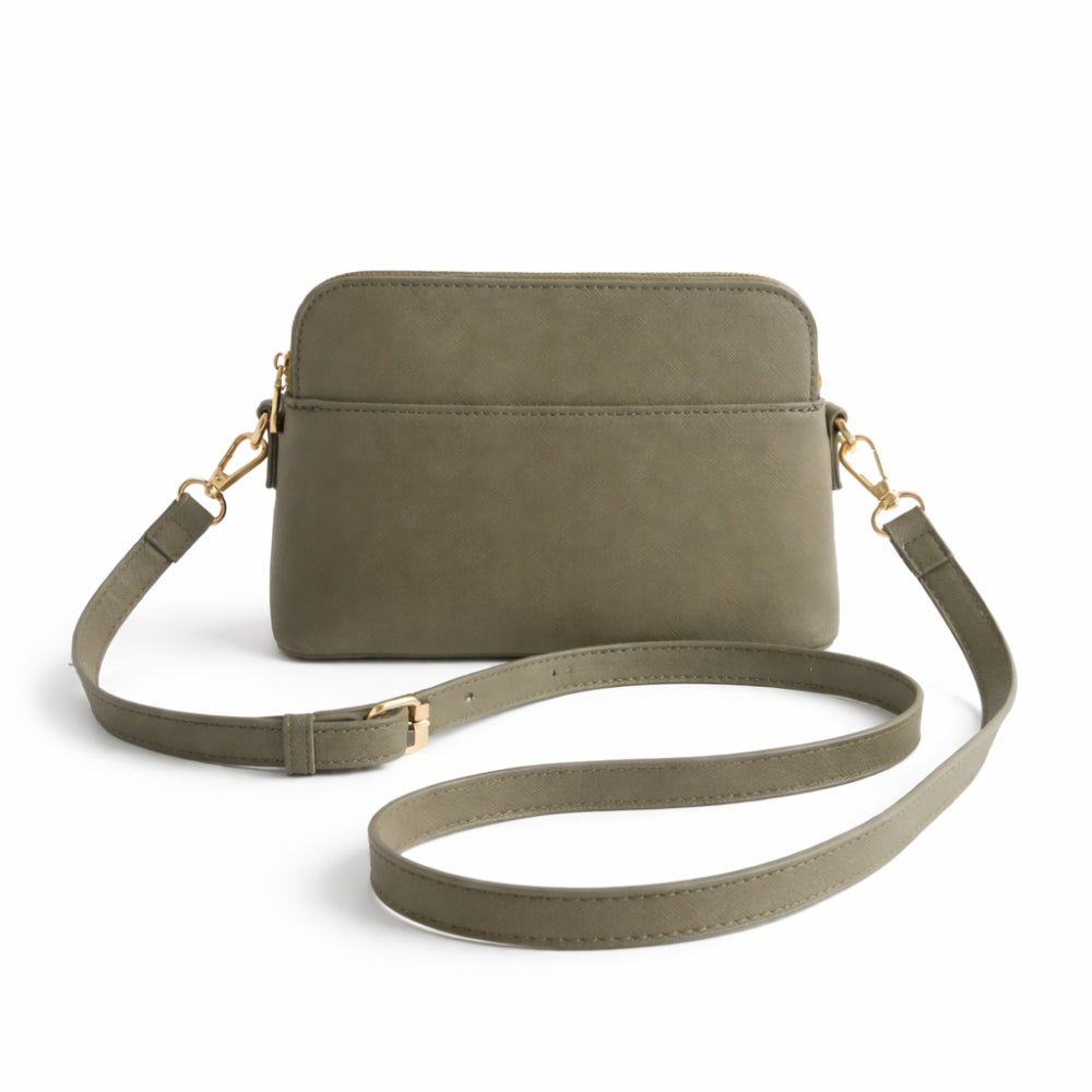 K&Co. Journey Collection Dome Side Bag - KHAKI